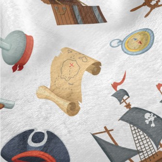 Cartoon Pirate Elements Minky