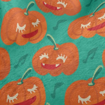 Halloween Smiling Pumpkin Minky