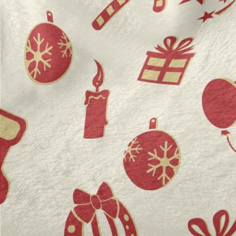 Retro Christmas And New Year Minky