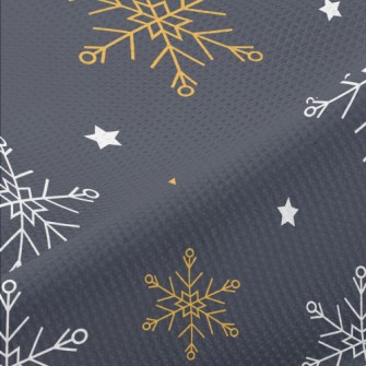 Beautiful Two-color Snowflakes Piqué