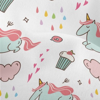 Elegant Cute Unicorn Lightweight Performance Linen