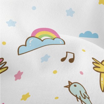 Birds Singing In The Sky Lightweight Performance Linen