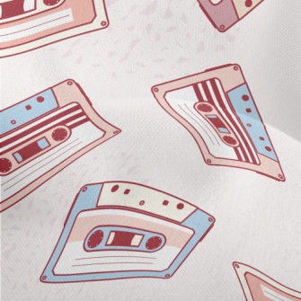 Vintage Hand Drawn Audio Casse Lightweight Performance Linen