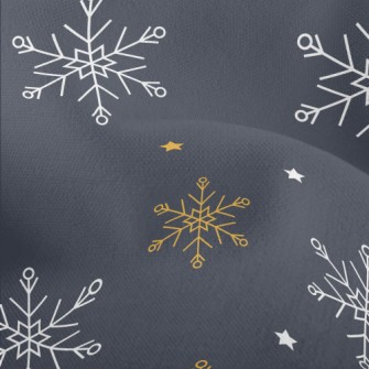 Beautiful Two-color Snowflakes Lightweight Performance Linen
