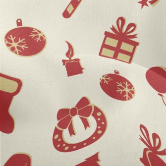 Retro Christmas And New Year Lightweight Performance Linen