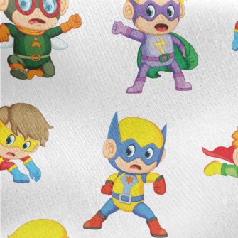 Children&#39;s Superheroes Jersey Backed Fleece