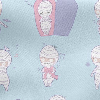Cartoon Mummy Jersey Backed Fleece
