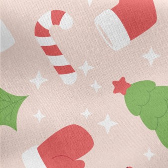 Cute Christmas Gifts And Decor Jersey Backed Fleece