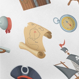 Cartoon Pirate Elements Pongee