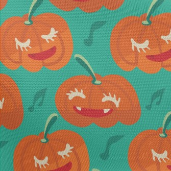 Halloween Smiling Pumpkin Pongee