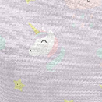 Unicorn And Colorful Clouds Pongee