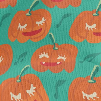 Halloween Smiling Pumpkin Stretch Jersey