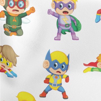 Children&#39;s Superheroes Lightweight Cotton Poplin