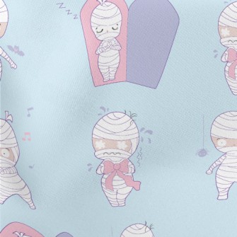 Cartoon Mummy Lightweight Cotton Poplin