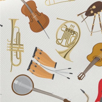 Common Instruments In Jazz Midweight Cotton Poplin