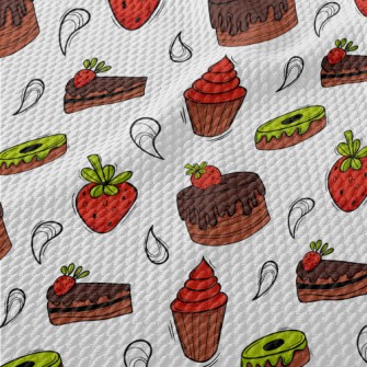 Strawberry Chocolate Cake With Birdseye Piqué