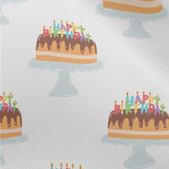 Happy Birthday Candle Cake Chiffon