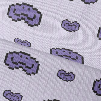 Pixel Style Smiling Emoticon Waterproof Oxford