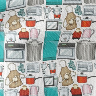 Various Kitchen Appliances And Waterproof Canvas