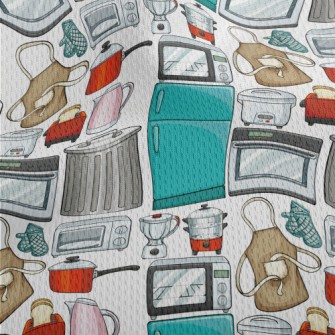 Various Kitchen Appliances And Athletic Mesh Flat Back