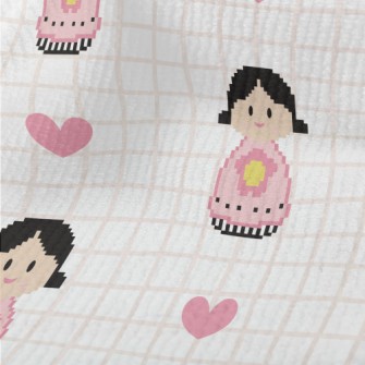 Pixel Cartoon Flower Girl Terry