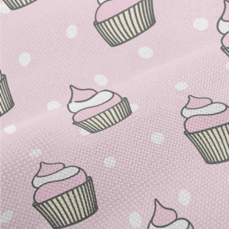 Pink And White Cup Cake Performance Linen