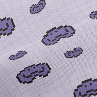 Pixel Style Smiling Emoticon Performance Linen