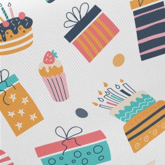 American Style Birthday Cake Twill