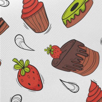 Strawberry Chocolate Cake With Twill