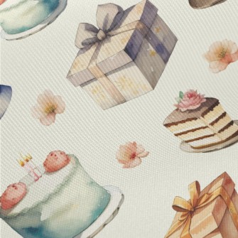 Watercolor Birthday Cake Gift  Twill