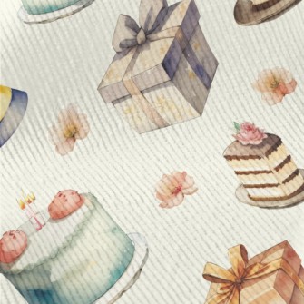 Watercolor Birthday Cake Gift  Standard Corduroy