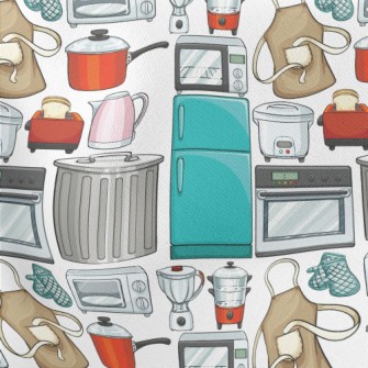 Various Kitchen Appliances And Stretch Ponte