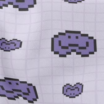 Pixel Style Smiling Emoticon Stretch Ponte