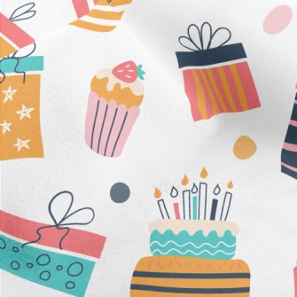 American Style Birthday Cake Micro Fleece
