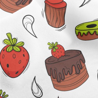 Strawberry Chocolate Cake With Micro Fleece