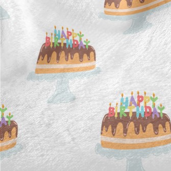 Happy Birthday Candle Cake Minky