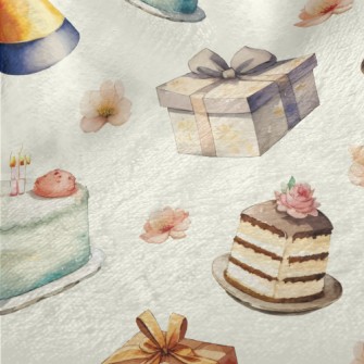 Watercolor Birthday Cake Gift  Minky
