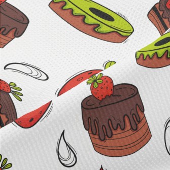 Strawberry Chocolate Cake With Piqué