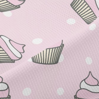 Pink And White Cup Cake Piqué