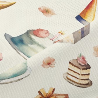 Watercolor Birthday Cake Gift  Piqué