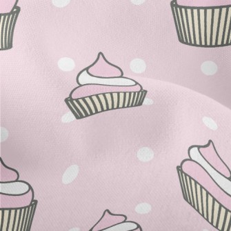 Pink And White Cup Cake Lightweight Performance Linen