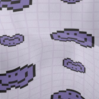 Pixel Style Smiling Emoticon Lightweight Performance Linen