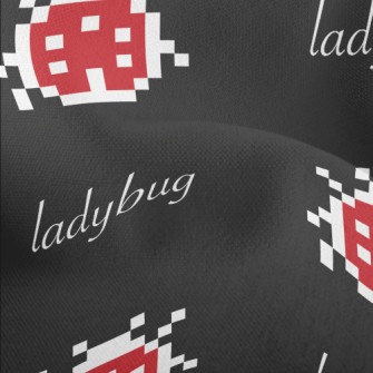 Pixel Cute Ladybug Lightweight Performance Linen