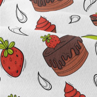 Strawberry Chocolate Cake With Modern Jersey