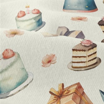 Watercolor Birthday Cake Gift  Modern Jersey