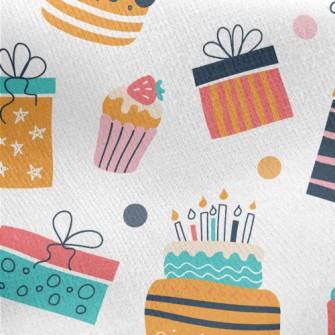 American Style Birthday Cake Jersey Backed Fleece