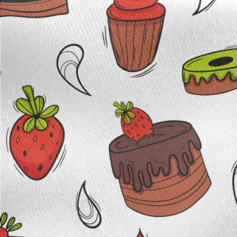 Strawberry Chocolate Cake With Jersey Backed Fleece