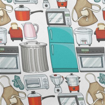 Various Kitchen Appliances And Pongee