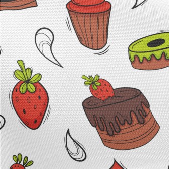 Strawberry Chocolate Cake With Pongee