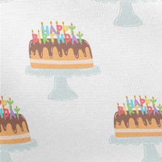 Happy Birthday Candle Cake Pongee